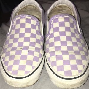 Purple Checkered Vans
